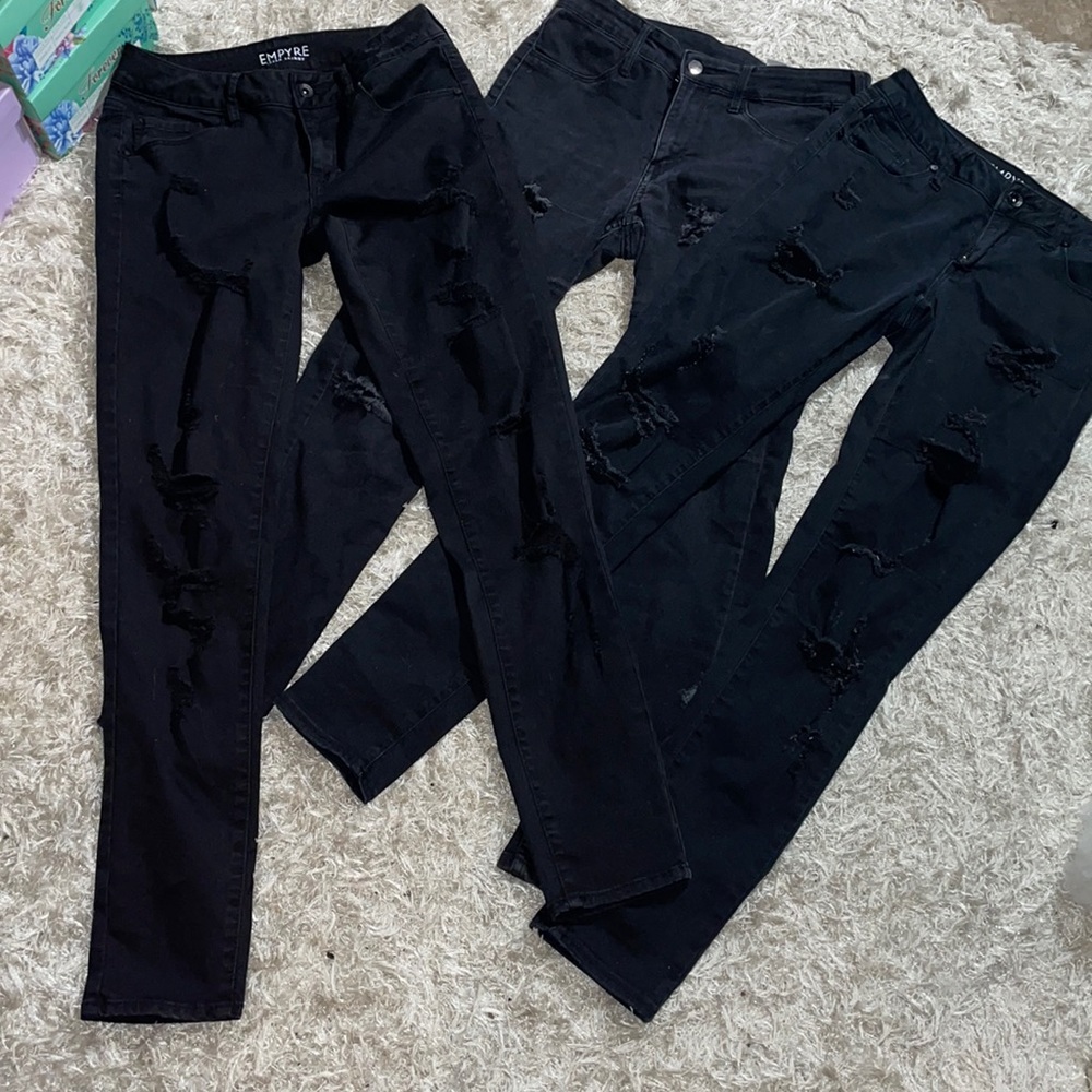 Black skinny jeans